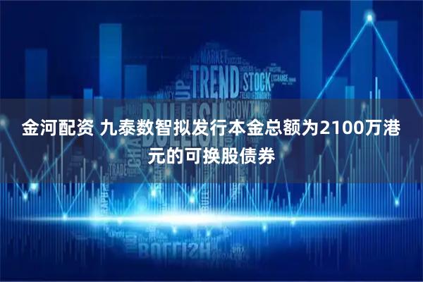 金河配资 九泰数智拟发行本金总额为2100万港元的可换股债券